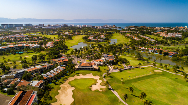 aerial shot of mexico properties